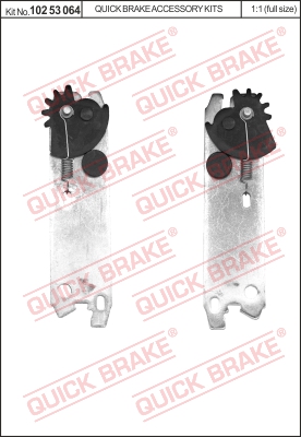 Regulacja szczęk hamulcowych QUICK BRAKE 102 53 064