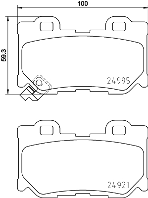 Klocki hamulcowe HELLA 8DB 355 015-421