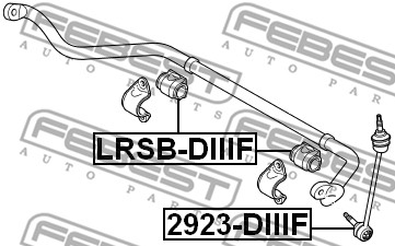 Guma stabilizatora FEBEST LRSB-DIIIF
