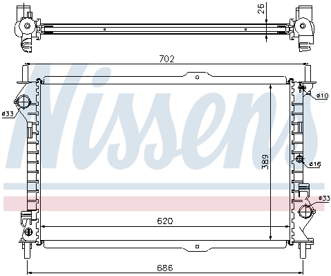 Chłodnica NISSENS 62156A