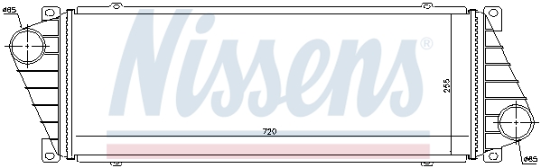 Chłodnica powietrza intercooler NISSENS 96842