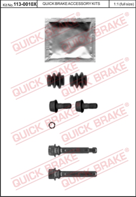 Zestaw tulei prowadzących zacisk hamulca QUICK BRAKE 113-0010X