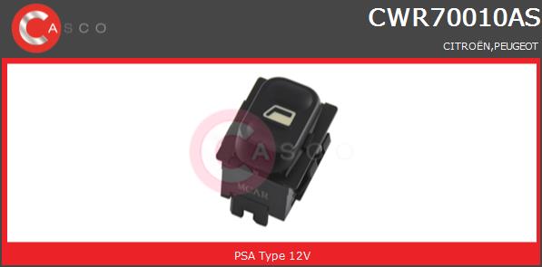 Przełącznik podnośnika szyby CASCO CWR70010AS