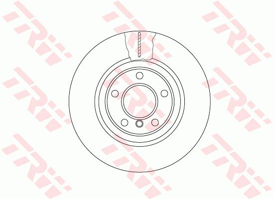 Tarcza hamulcowa TRW DF6616S