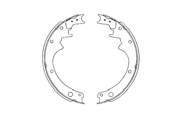 Zestaw szczęk hamulcowych KAVO PARTS KBS-7426
