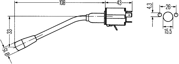 Przełącznik kierunkowskazów HELLA 6BA 001 539-001