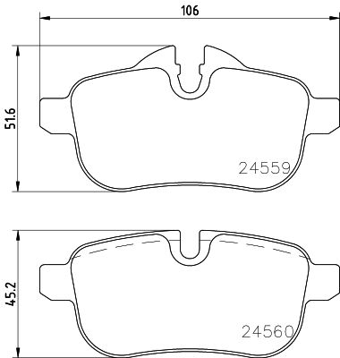 Klocki hamulcowe HELLA 8DB 355 014-621