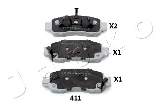 Klocki hamulcowe JAPKO 50411