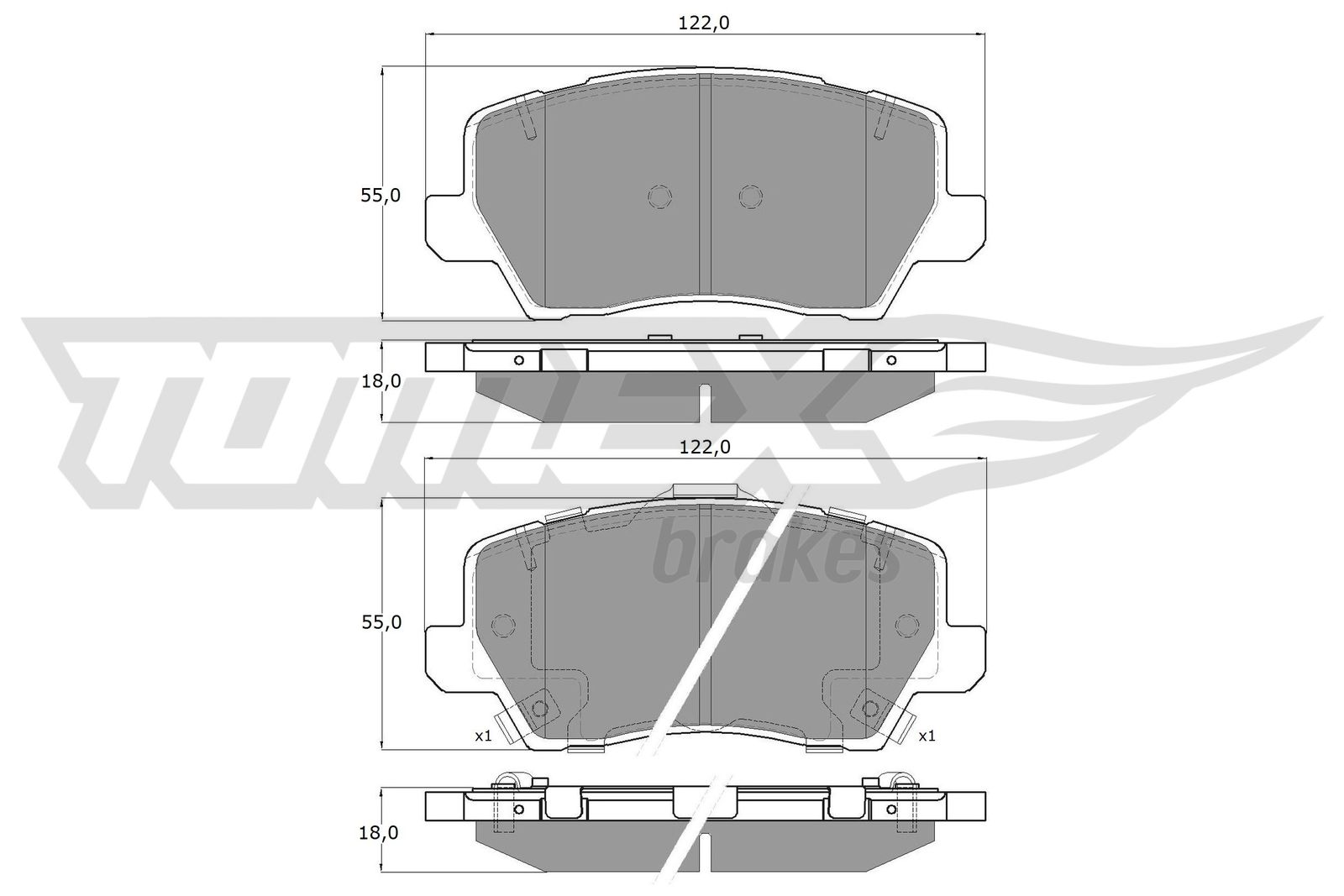 Klocki hamulcowe TOMEX BRAKES TX 19-75