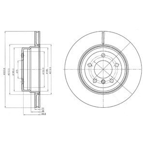 Tarcza hamulcowa DELPHI BG4284