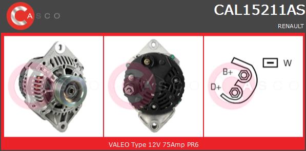 Alternator CASCO CAL15211AS