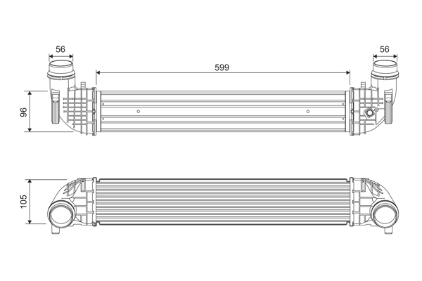 Chłodnica powietrza intercooler VALEO 818690