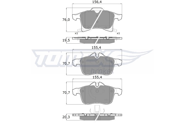 Klocki hamulcowe TOMEX BRAKES TX 13-00