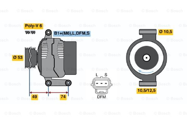 Alternator BOSCH 0 986 042 790