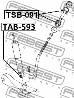 Tuleja wahacza FEBEST TSB-091