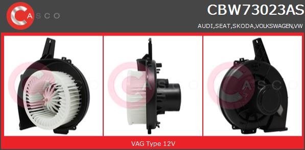 Wentylator wnętrza CASCO CBW73023AS