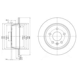 Tarcza hamulcowa DELPHI BG3241