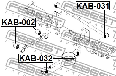 Tuleja wahacza FEBEST KAB-032