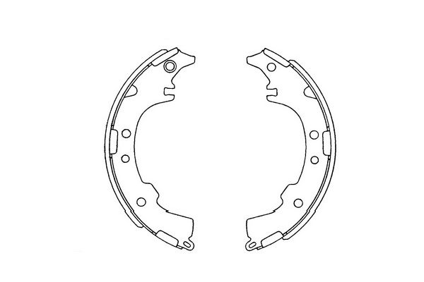 Zestaw szczęk hamulcowych KAVO PARTS KBS-9903