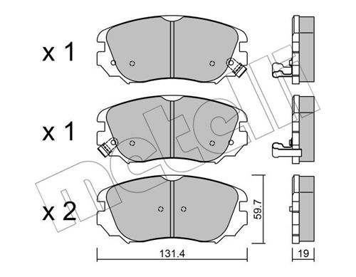 Klocki hamulcowe METELLI 22-0841-0