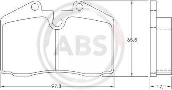 Klocki hamulcowe A.B.S. 36662