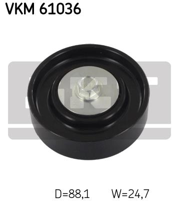 Rolka prowadząca paska osprzętu SKF VKM 61036