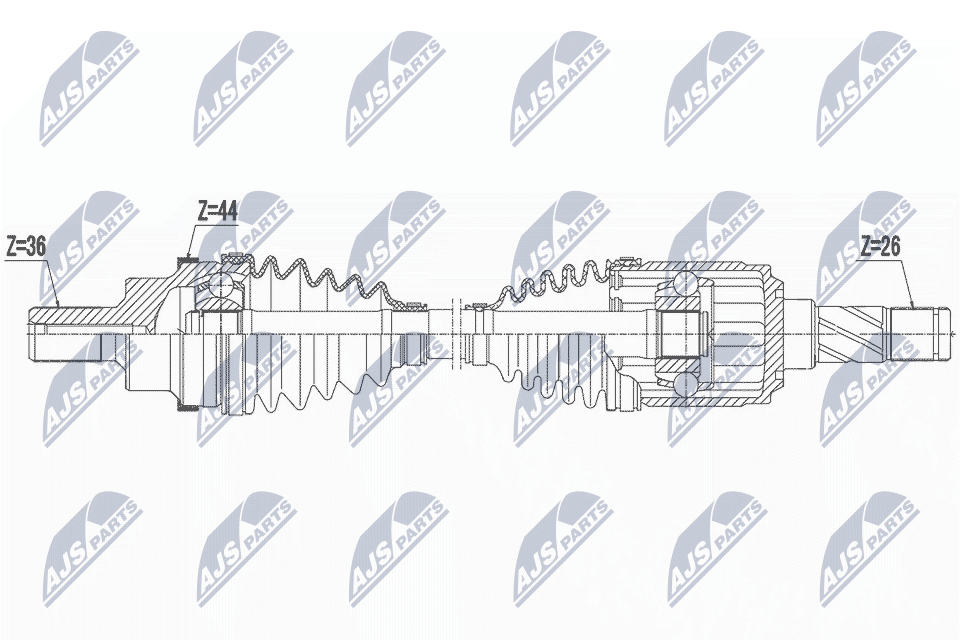 Wał napędowy NTY NPW-FR-159