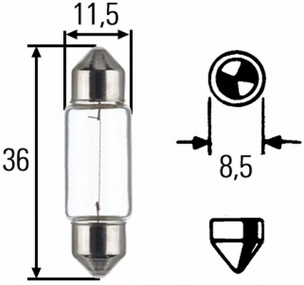 Żarówka światła postojowego HELLA 8GM 002 092-123