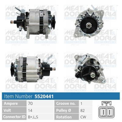 Alternator MEAT & DORIA 5520441