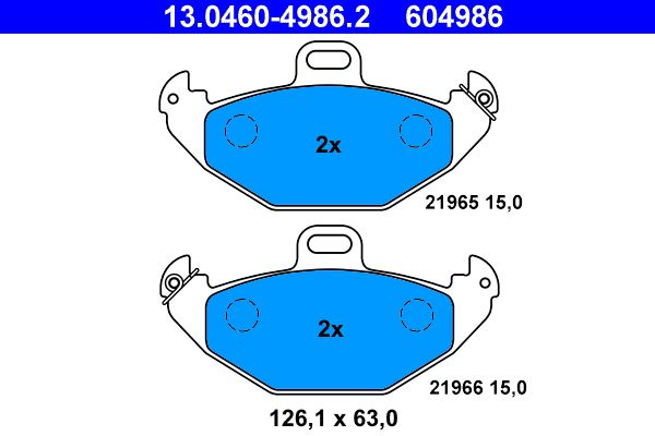 Klocki hamulcowe ATE 13.0460-4986.2