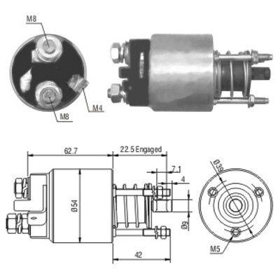Elektromagnes rozrusznika MEAT & DORIA 46005