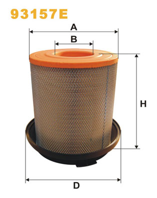 Filtr powietrza WIX FILTERS 93157E