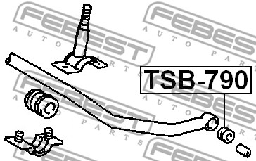 Guma stabilizatora FEBEST TSB-790