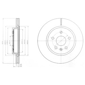 Tarcza hamulcowa DELPHI BG4190