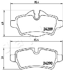 Klocki hamulcowe JAPKO 510119