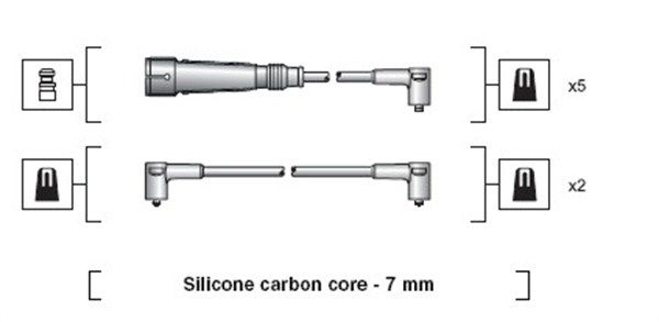 Przewody zapłonowe MAGNETI MARELLI 941318111047