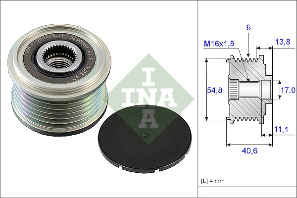 Sprzęgło alternatora INA 535 0102 10