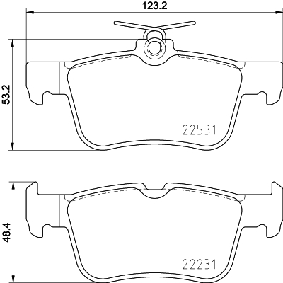 Klocki hamulcowe HELLA 8DB 355 025-491