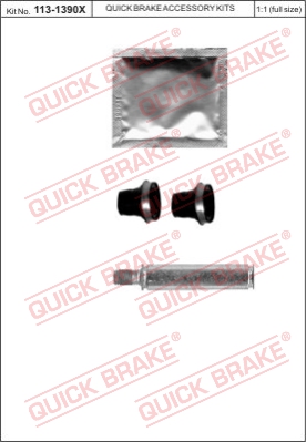 Zestaw tulei prowadzących zacisk hamulca QUICK BRAKE 113-1390X