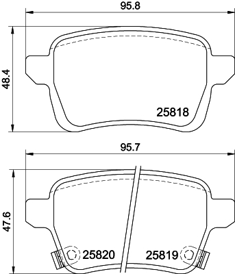 Klocki hamulcowe HELLA 8DB 355 036-431