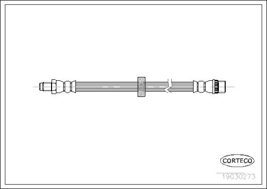 Przewód hamulcowy elastyczny CORTECO 19030273