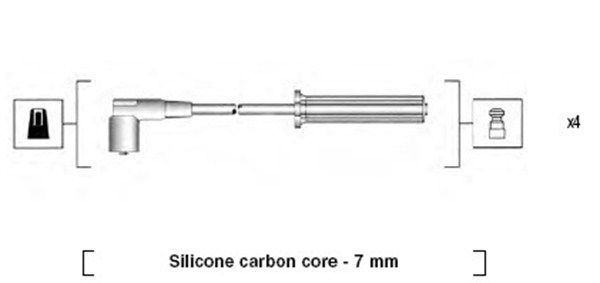 Przewody zapłonowe MAGNETI MARELLI 941365100933