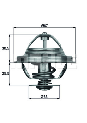 Termostat MAHLE TX 27 71D