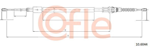Linka hamulca ręcznego COFLE 92.10.6044