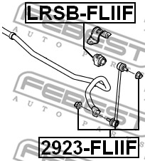 Guma stabilizatora FEBEST LRSB-FLIIF