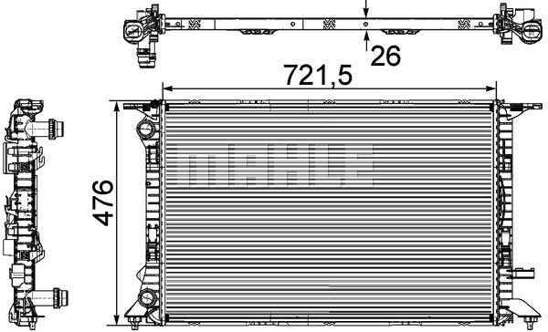 Chłodnica MAHLE CR 905 000P