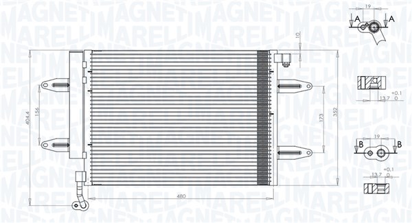 Skraplacz klimatyzacji MAGNETI MARELLI 350203911000