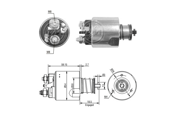 Elektromagnes rozrusznika ERA ZM3491