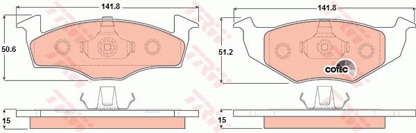 Klocki hamulcowe TRW GDB1306