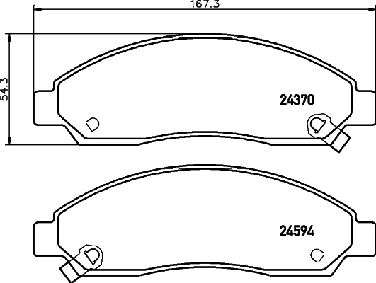 Klocki hamulcowe HELLA 8DB 355 013-291